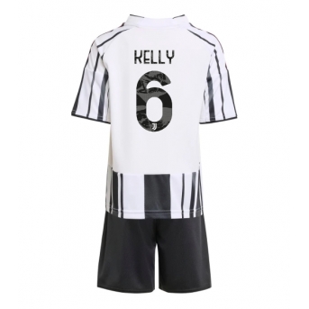 Billige Fotballdrakt Juventus Lloyd Kelly #6 Replika Hjemmedraktsett Barn 2025-26 Kortermet (med bukser)